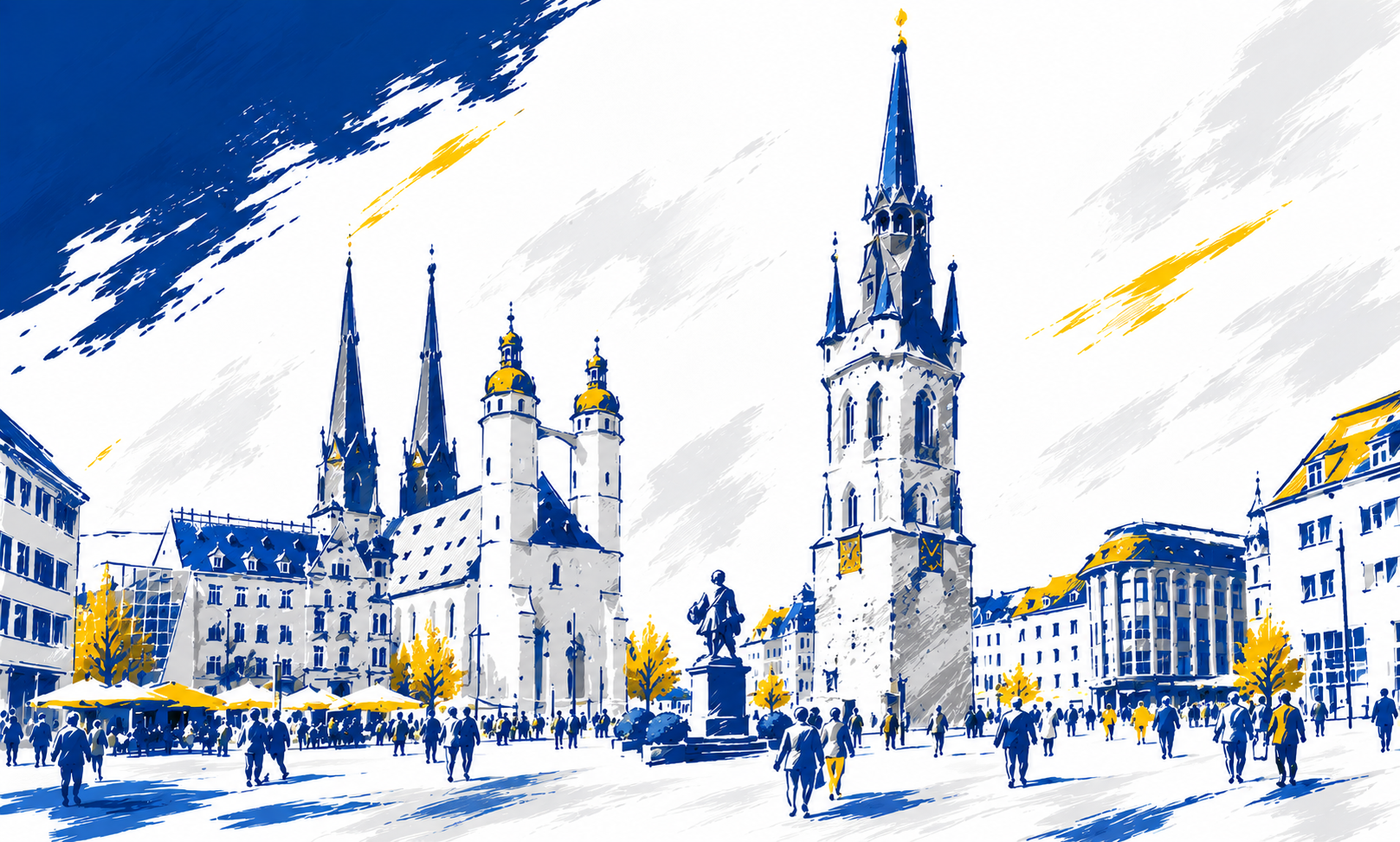 Illustration Standort Halle